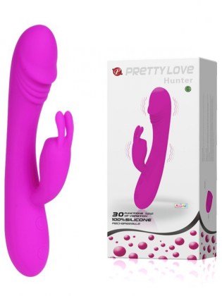 Silikonski vibrator sa zeka dodatkom za klitoris  BI 14285-2